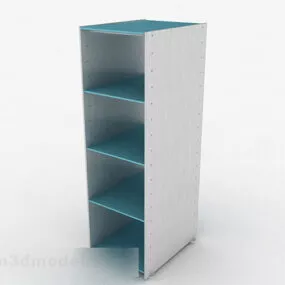 Home Simple Blue Cabinet Design 3d model
