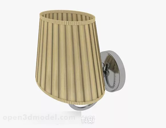 Home Simple Brown Wall Lamp 3d model Home Simple Brown Wall Lamp 3d model