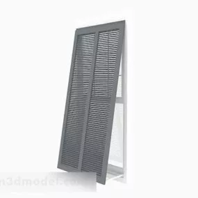Home Simple Gray Window 3d model