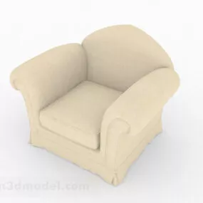 Home Simple Single Sofa Design 3d model