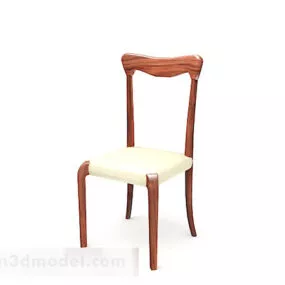 Home Simple Wooden Chair 3d model