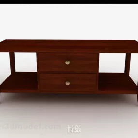 Home Simple Wooden Coffee Table 3d model