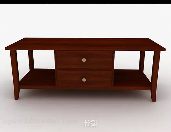 Home Simple Wooden Coffee Table 3d model Home Simple Wooden Coffee Table 3d model