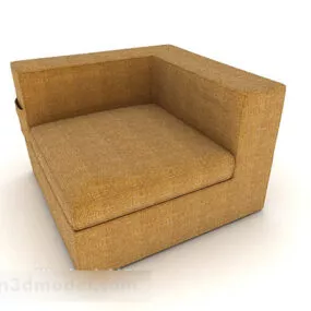 Home Square Brown Single Sofa 3d model