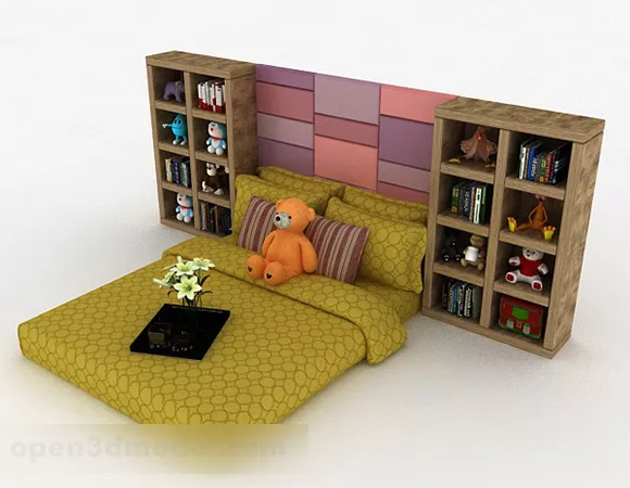 Home Tatami Test Child Bed 3d model Home Tatami Test Child Bed 3d model
