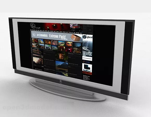 Home Wide Tv 3d model Home Wide Tv 3d model
