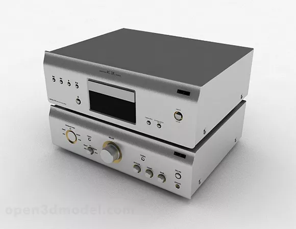 Home Projector With Screen 3d model