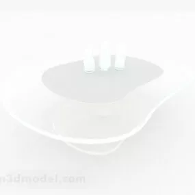Home White Coffee Table Furniture 3d model
