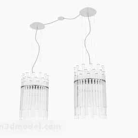Home White Crystal Chandelier 3d model