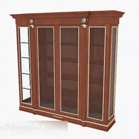Home Wooden Display Cabinet Furniture 3d model