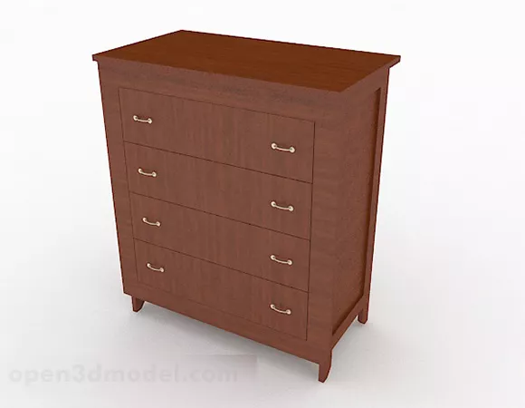 Home Wooden Storage Cabinet 3d model Home Wooden Storage Cabinet 3d model