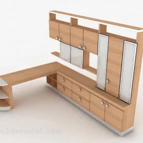 Home Wooden Wall Cabinet 3d model