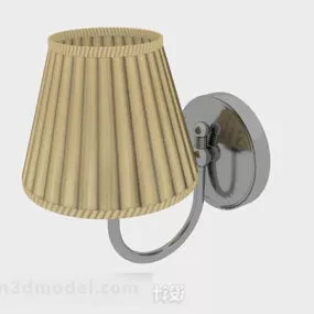 Home Yellow Brown Wall Lamp 3d model