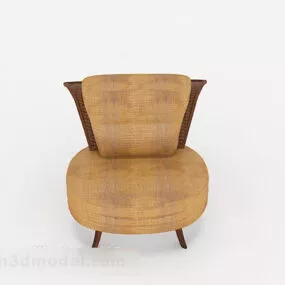 Home Yellow Sofa Chair 3d model