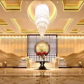 Hotel Crystal Lamp Lobby 3d model