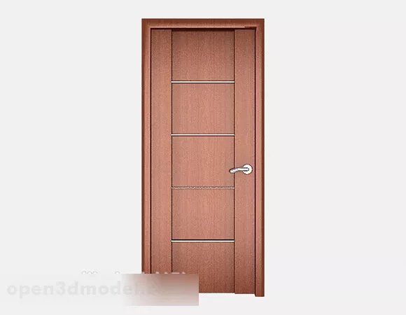 Hotel Solid Wood Door 3d model Hotel Solid Wood Door 3d model