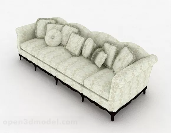 Multi-seats Sofa Furniture 3d model Multi-seats Sofa Furniture 3d model