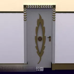 Individual Wooden Door 3d model