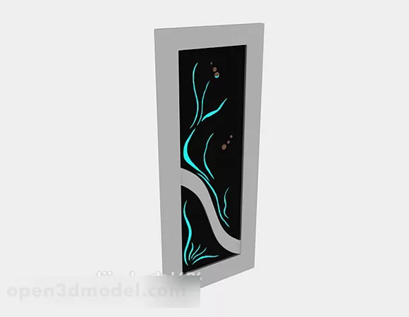 Individual Wooden Door V1 3d model Individual Wooden Door V1 3d model