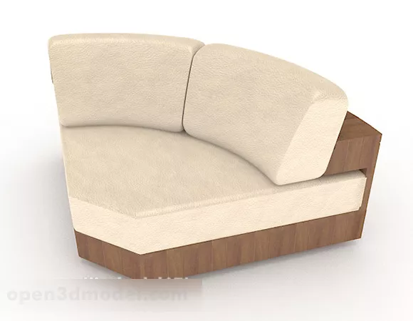 Individual Wooden Simple Single Sofa 3d model Individual Wooden Simple Single Sofa 3d model