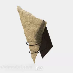 Individual Yellow Brown Wall Lamp 3d model