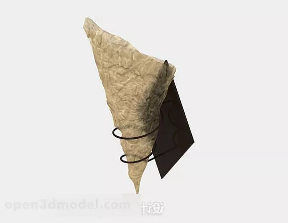 Individual Yellow Brown Wall Lamp 3d model Individual Yellow Brown Wall Lamp 3d model