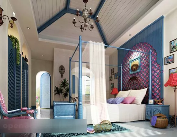 Mediterranean Style Bedroom Interior V1 3d model Mediterranean Style Bedroom Interior V1 3d model