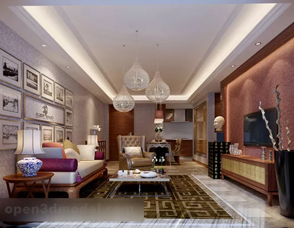 Interior Design Living Room Modern Style 3d model Interior Design Living Room Modern Style 3d model