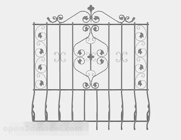 Iron Railing Home Decor 3d model Iron Railing Home Decor 3d model