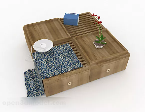 Japanese Small Coffee Table 3d model Japanese Small Coffee Table 3d model