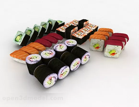 Japanese Sushi Furniture 3d model Japanese Sushi Furniture 3d model
