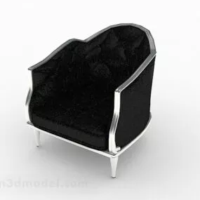 Classic Design Black Sofa Chair 3d model