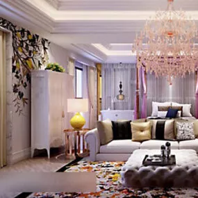 Jianou Living Room Full Set Interior 3d model