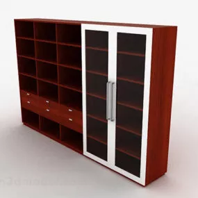 Lattice Style Display Cabinet 3d model