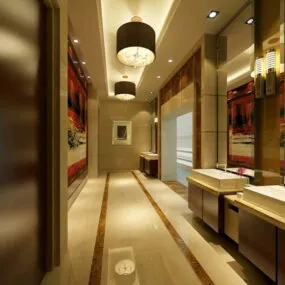 Karaoke Corridor Interior 3d model