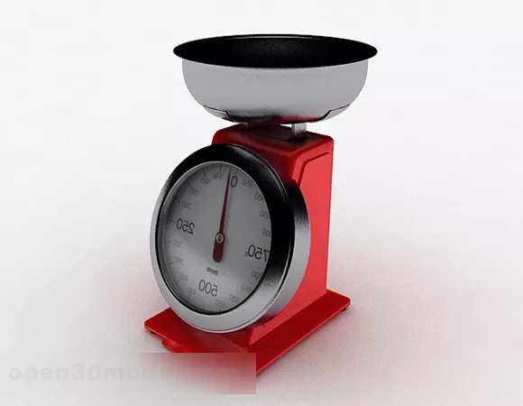 Classic Kitchen Scales 3d model Classic Kitchen Scales 3d model