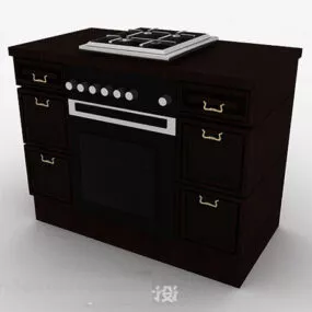 Kitchen Gas Stove 3d model