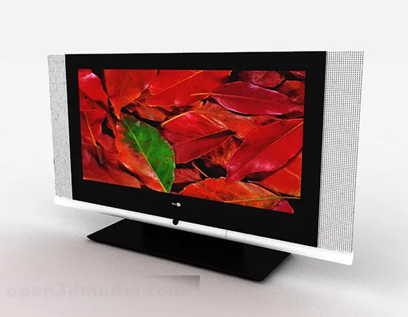 Lcd Monitor With Stand 3d model