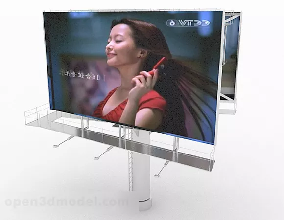 Led Advertising Screen 3d model Led Advertising Screen 3d model