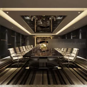Large Conference Room Interior 3d model
