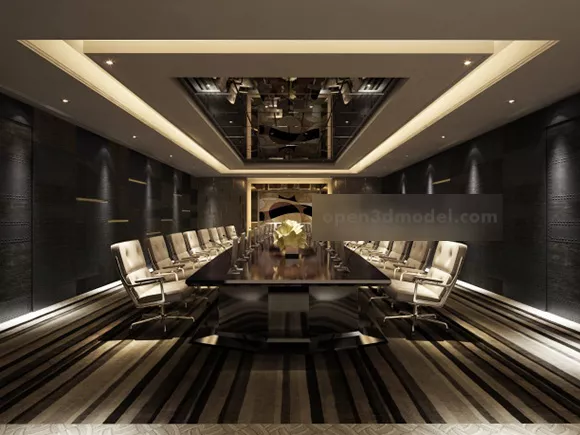 Large Conference Room Interior 3d model Large Conference Room Interior 3d model