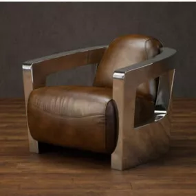 Furniture Leather Chair Interior 3d model