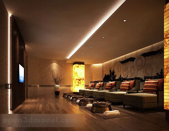 Leisure Massage Club Interior 3d model Leisure Massage Club Interior 3d model