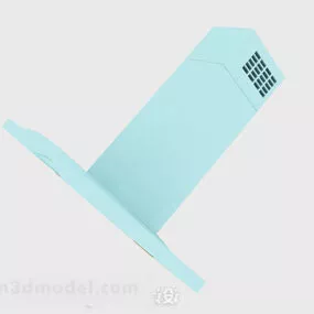 Light Blue Household Range Hood 3d model