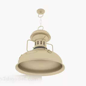 Brown Iron Chandelier 3d model