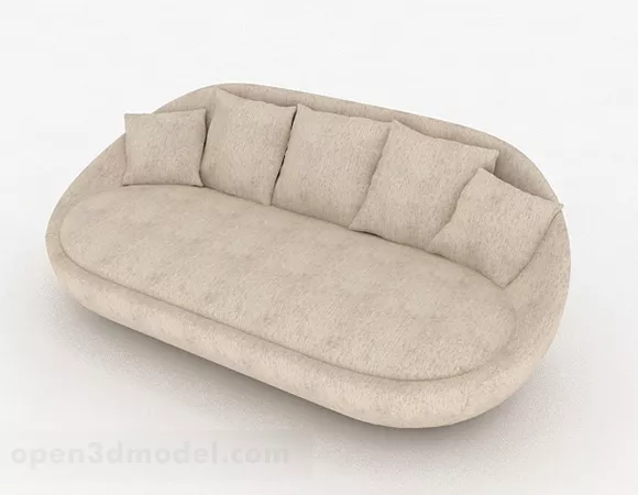 Emerald Green Loveseat Sofa 3d model