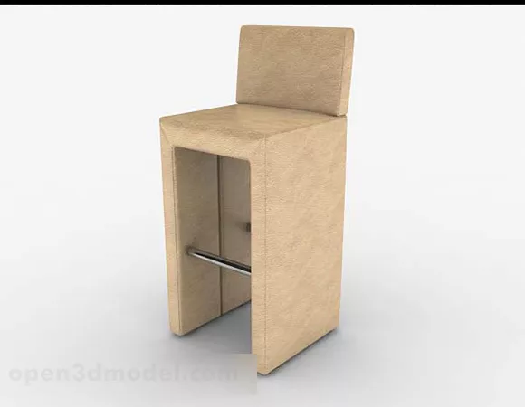 Light Brown Minimalist Home Chair 3d model Light Brown Minimalist Home Chair 3d model