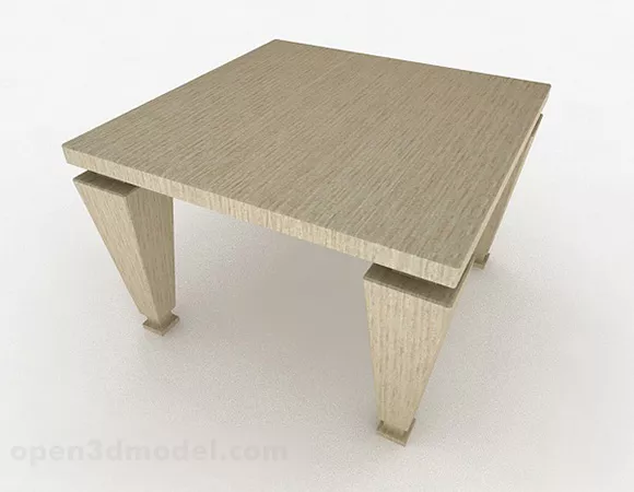 Light Brown Minimalistic Coffee Table 3d model Light Brown Minimalistic Coffee Table 3d model