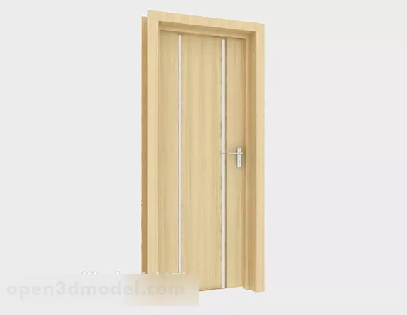 Light Color Room Door 3d model Light Color Room Door 3d model