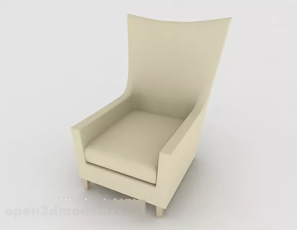 Light Green Casual Simple Single Sofa 3d model Light Green Casual Simple Single Sofa 3d model